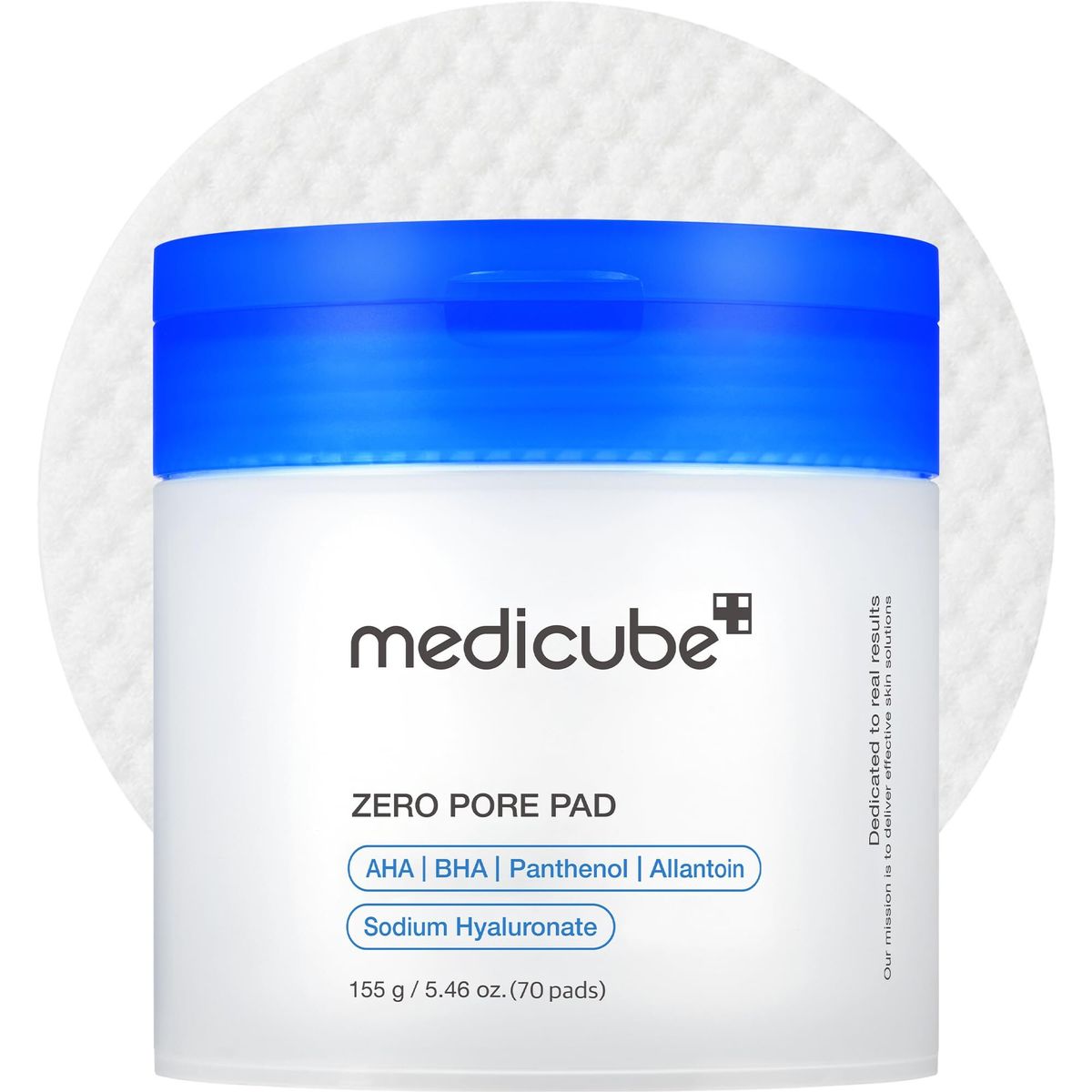 medicube Zero Pore Pad 2.0, koreanische Peeling-Pads mit AHA und BHA für ölige Mischhaut mit erweiterten Poren