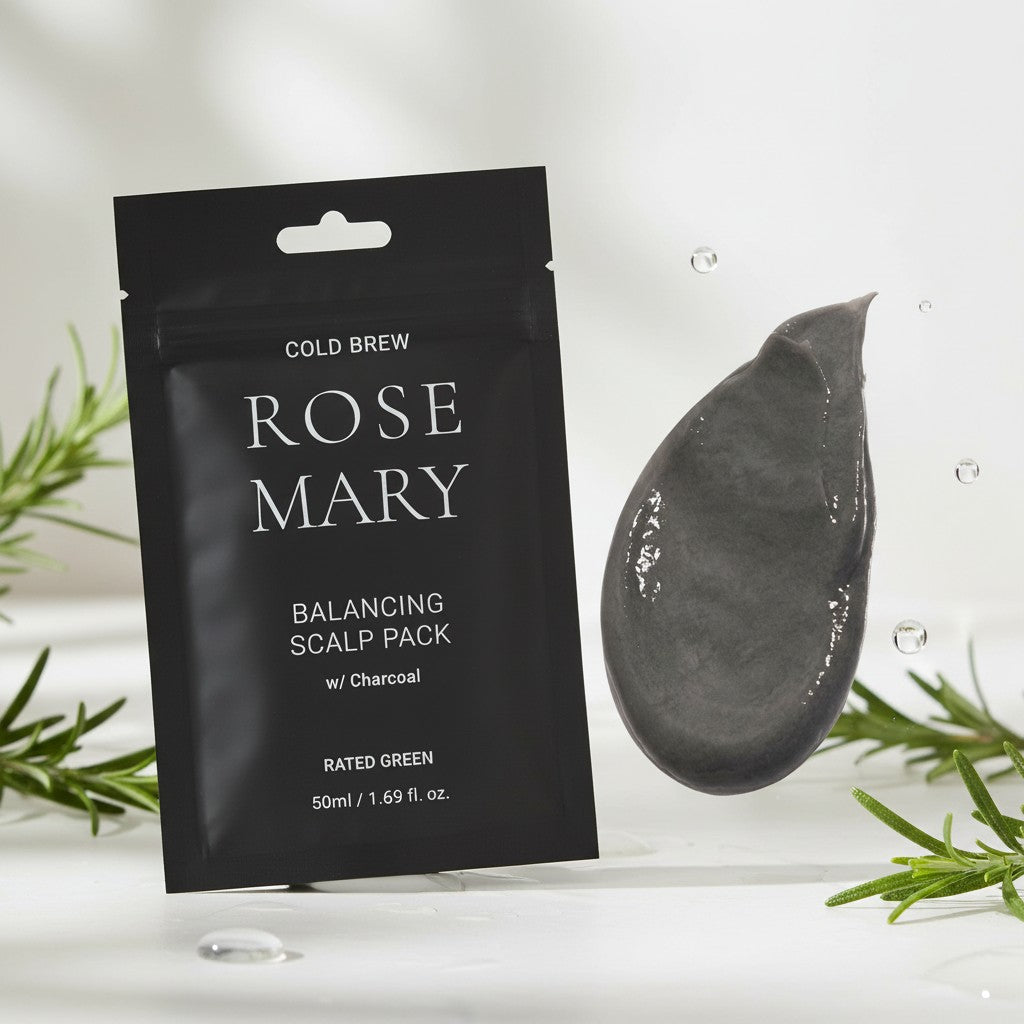 Rated Green Cold Brew Rosemary Balancing Scalp Pack – kühlende Kopfhaut-Maske mit Bio-Rosmarin gegen fettigen Ansatz