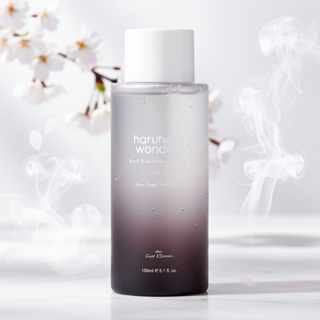 Haruharu Wonder Black Rice Hyaluronic Toner, koreanischer Toner mit Schwarzreis und Hyaluronsäure für alle Hauttypen