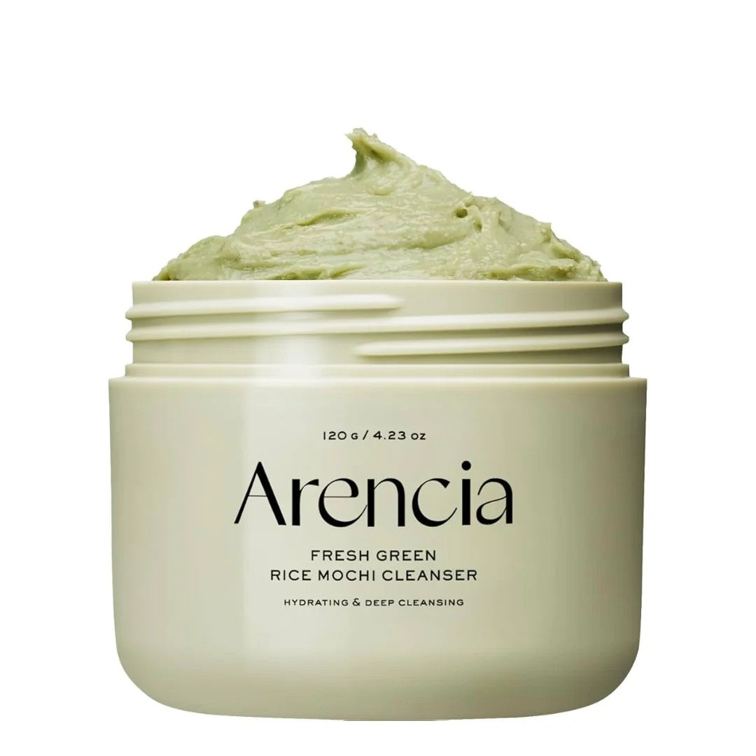 Arencia Fresh Green Rice Mochi Cleanser, koreanischer Gesichtsreiniger mit Reis und Grüntee für ölige und Mischhaut