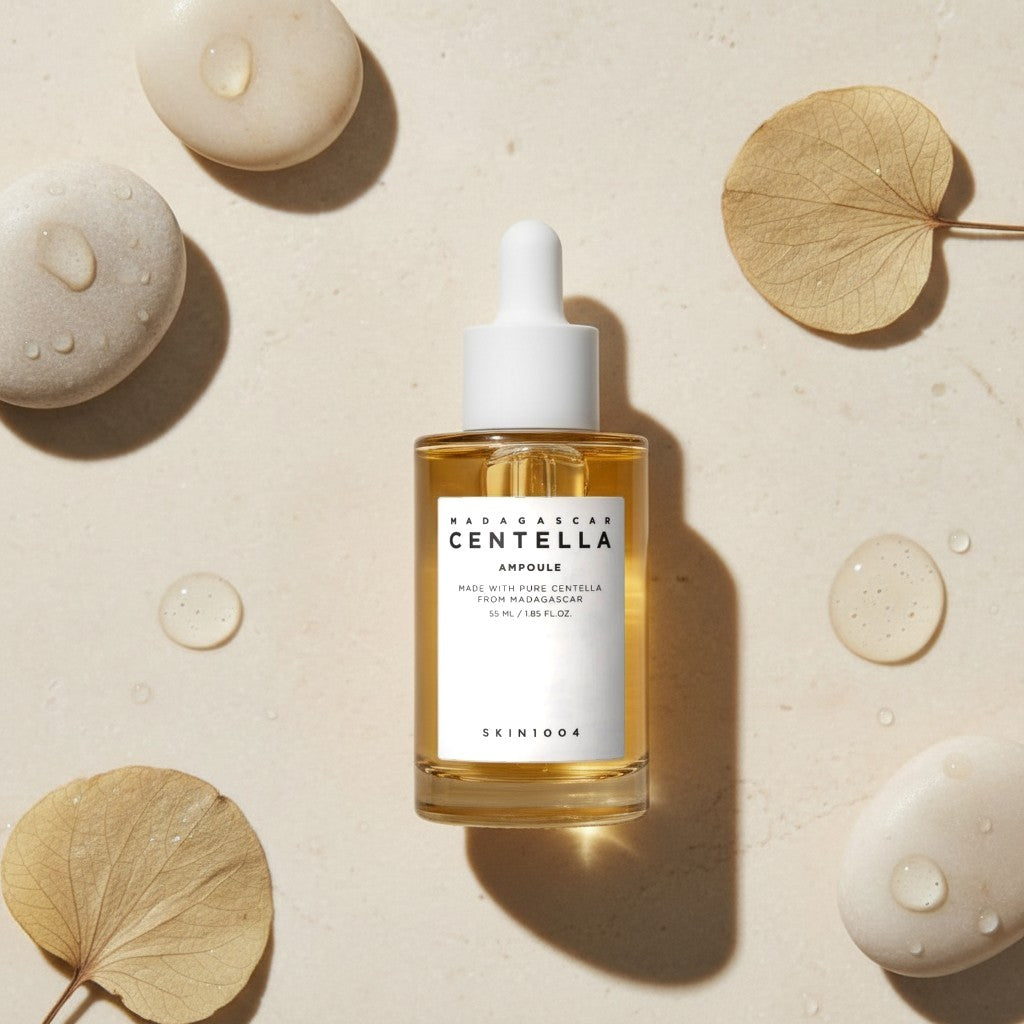 SKIN1004 Madagascar Centella Ampoule, beruhigende koreanische Gesichtsampulle mit Centella Asiatica für empfindliche Haut