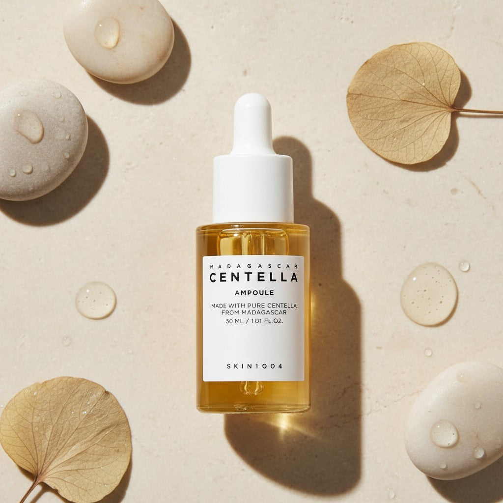 SKIN1004 Madagascar Centella Ampoule, beruhigende koreanische Gesichtsampulle mit Centella Asiatica für empfindliche Haut