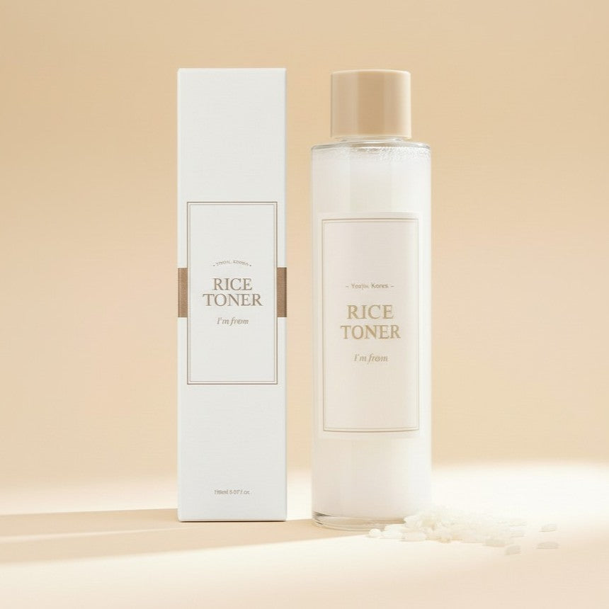 I'm from Rice Toner 150 ml, koreanischer Reis-Toner mit 77,78 % Reisextrakt für strahlende Haut