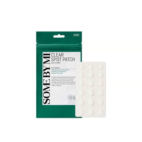 Some By Mi Clear Spot Patch, transparente Hydrocolloid-Pickelpatches zur Abdeckung und schnelleren Abheilung einzelner Unreinheiten