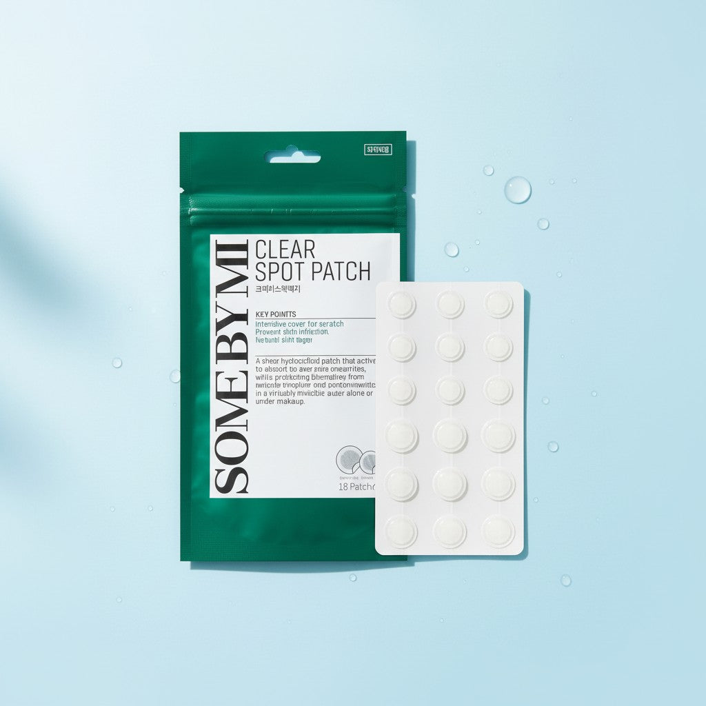 Some By Mi Clear Spot Patch, transparente Hydrocolloid-Pickelpatches zur Abdeckung und schnelleren Abheilung einzelner Unreinheiten