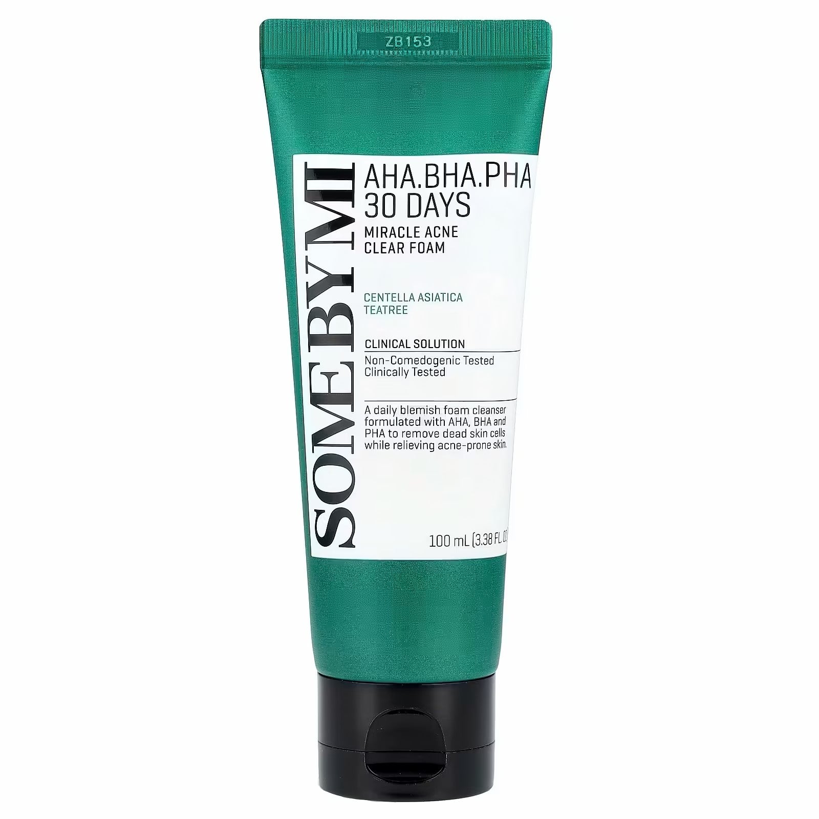 Some By Mi AHA BHA PHA 30 Days Miracle Acne Clear Foam, koreanischer Reinigungsschaum mit AHA BHA PHA für unreine, zu Akne neigende Haut