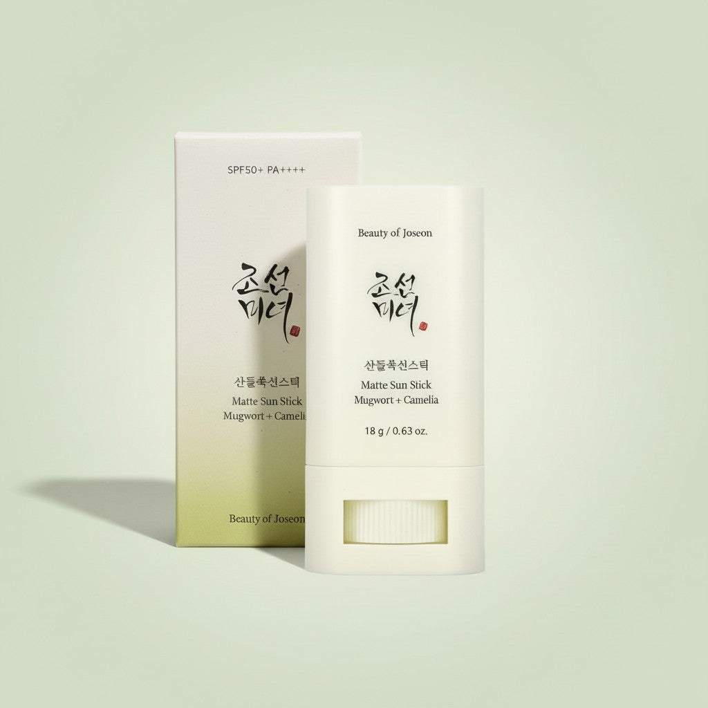 Beauty of Joseon Matte Sun Stick Mugwort + Camelia matter Sonnenschutz‑Stick mit LSF für Mischhaut und ölige Haut