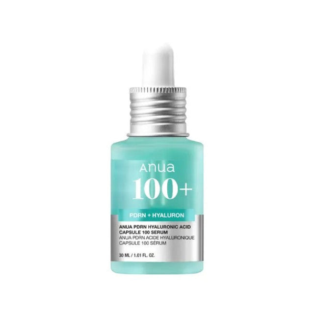 Anua PDRN Hyaluronic Acid Capsule 100 Serum, koreanisches Hyaluron-Serum mit PDRN für trockene und reife Haut