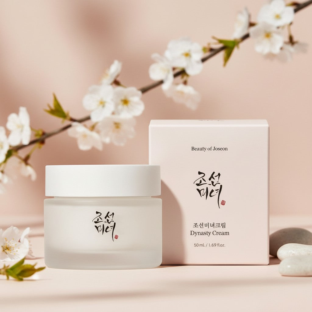 Beauty of Joseon Dynasty Cream, koreanische Feuchtigkeitscreme mit Ginseng und Reiskleie-Wasser für strahlende Haut
