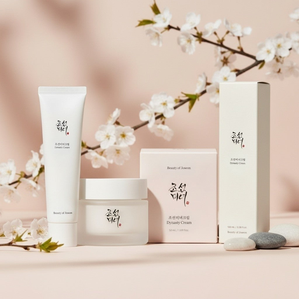 Beauty of Joseon Dynasty Cream, koreanische Feuchtigkeitscreme mit Ginseng und Reiskleie-Wasser für strahlende Haut