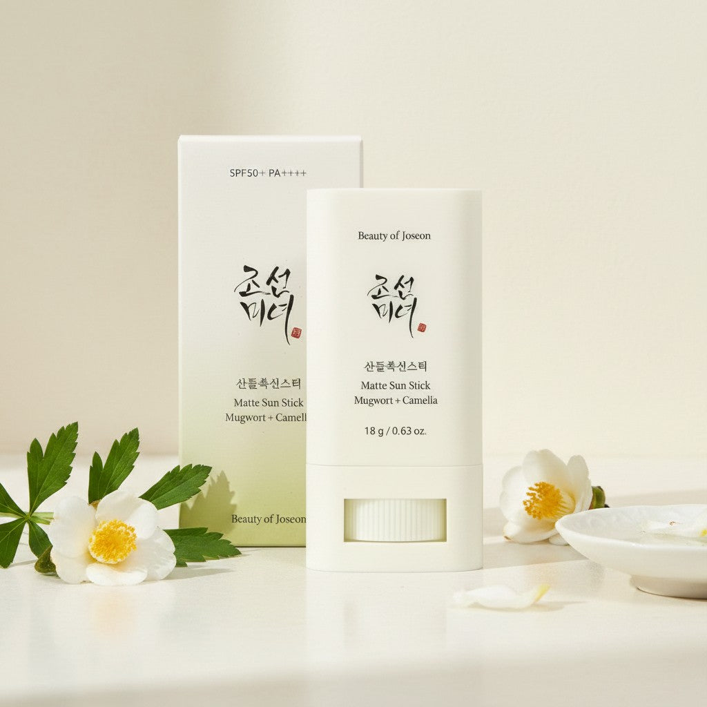 Beauty of Joseon Matte Sun Stick Mugwort + Camelia matter Sonnenschutz‑Stick mit LSF für Mischhaut und ölige Haut