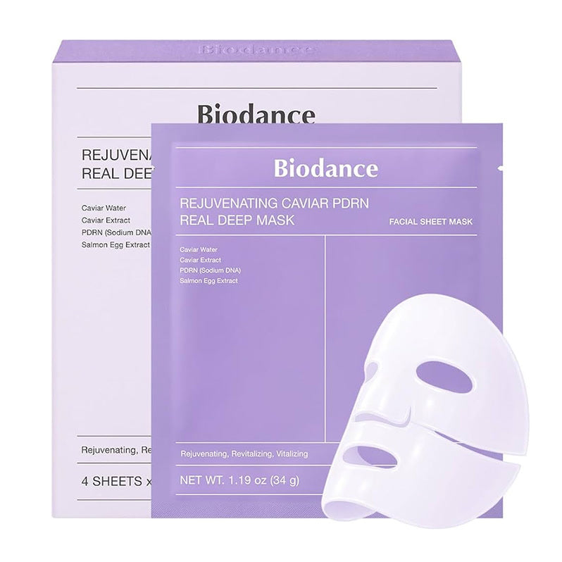 Biodance Rejuvenating Caviar PDRN Real Deep Mask, koreanische Hydrogel-Maske mit Kaviar und PDRN für alle Hauttypen
