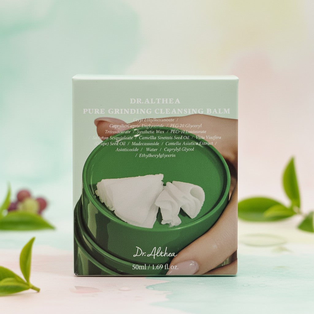 Dr. Althea Pure Grinding Cleansing Balm, koreanischer Reinigungsbalsam mit Grüntee-Samenöl und Cica für empfindliche Haut
