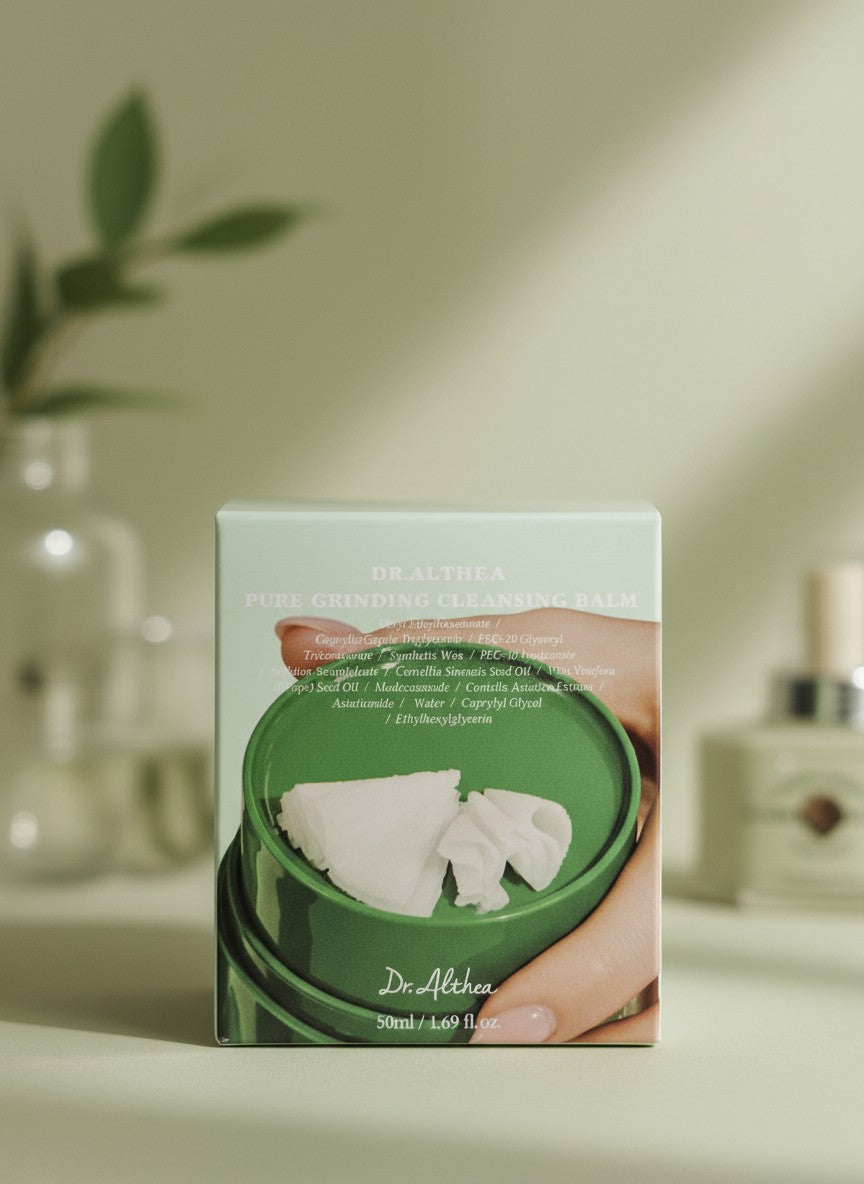 Dr. Althea Pure Grinding Cleansing Balm, koreanischer Reinigungsbalsam mit Grüntee-Samenöl und Cica für empfindliche Haut