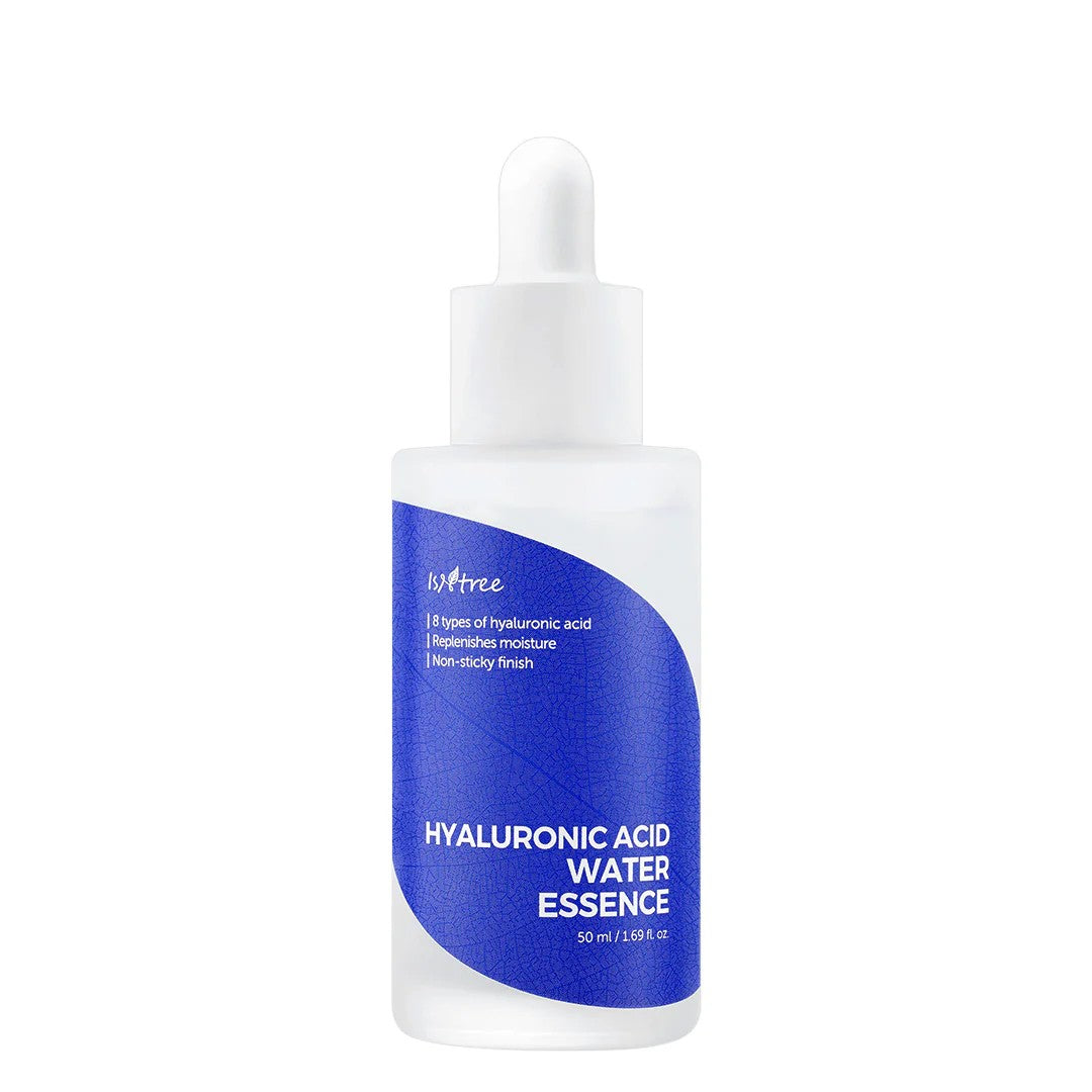 Isntree Hyaluronic Acid Water Essence, koreanische Feuchtigkeitsessenz mit 8-fach Hyaluronsäure für trockene und dehydrierte Haut