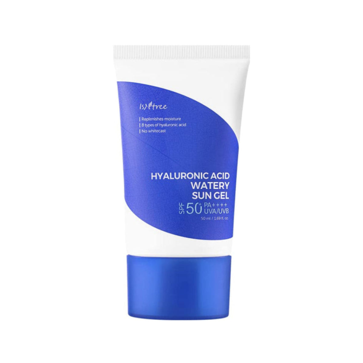 Isntree Hyaluronic Acid Watery Sun Gel, koreanischer Sonnenschutz SPF50+ PA++++ mit Hyaluronsäure für alle Hauttypen