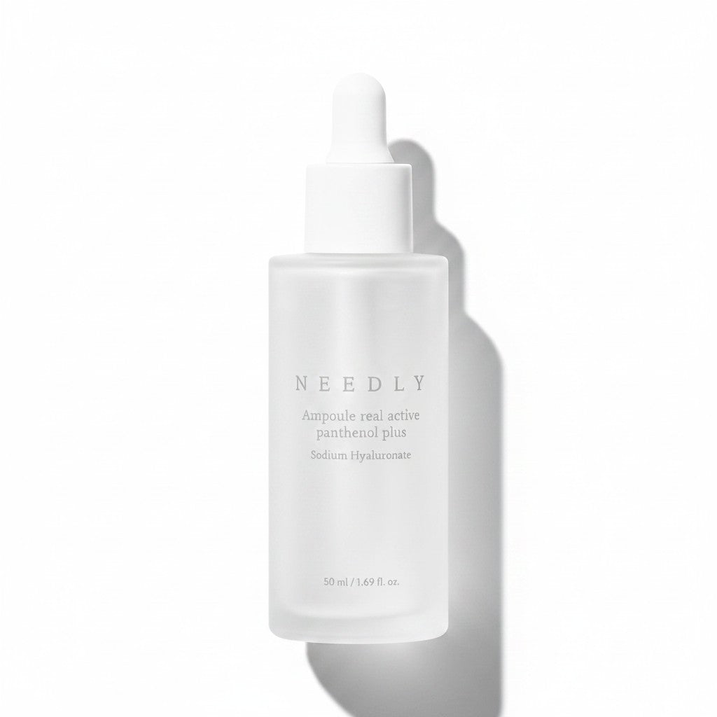NEEDLY Ampoule Real Active Panthenol Plus, koreanisches Panthenol-Serum mit 5 % Panthenol und Niacinamid für empfindliche Haut