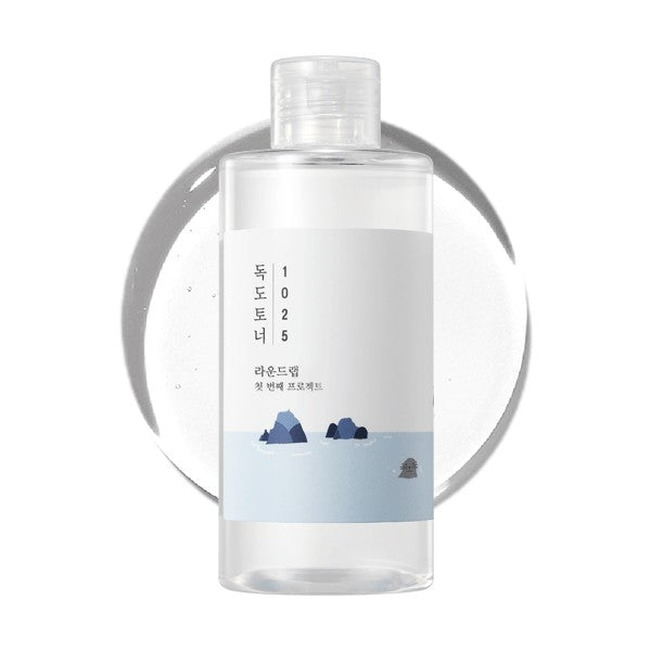 Round Lab 1025 Dokdo Toner, koreanischer Toner mit Tiefseewasser und Panthenol für empfindliche Haut