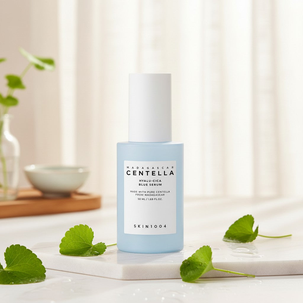SKIN1004 Hyalu-Cica Blue Serum, koreanisches Gel-Serum mit Centella & Hyaluronsäure für empfindliche Haut